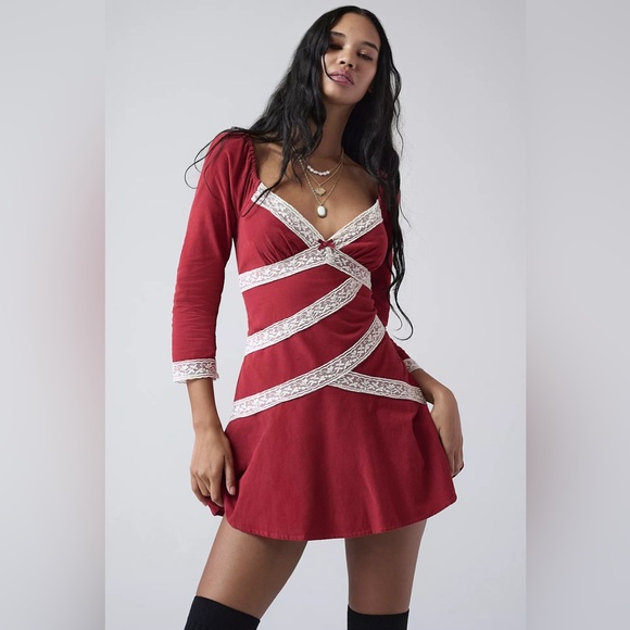Free People Tennley Corduroy Mini Dress - Picture 1 of 11